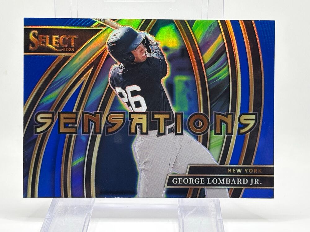 2024 Panini Select George Lombard Jr Sensations Blue Prizm 6/49 SP NY Yankees